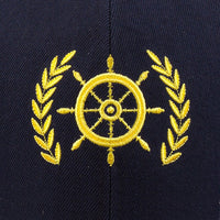 Yachtsman Cap with Anchor or Ship's Wheel & Leaf