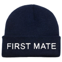 Embroidered Knitted Beanie Hats - Various Nautical Motifs