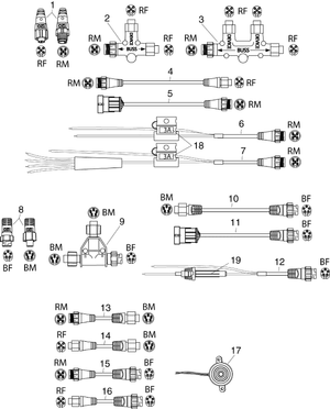 Evinrude Johnson OMC Engine Part connector  0594034 594034