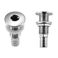 Stainless Steel Straight Thru-Hulls Barbed - by ATTWOOD