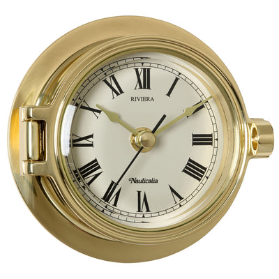 Riviera Brass Clock, Barometer or Both