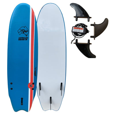 Surfboard – Soft Foamie Surfboard for Learners and Beginners, Adults and Kids – 6ft Pulse from Australian Board Co
