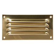 AG Hooded Louvre Vent Brass 6" x 3"