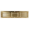 AG Hooded Louvre Vent Brass 12" x 3"