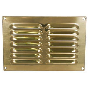 AG Hooded Louvre Vent Brass 9" x 6"