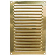 AG Hooded Louvre Vent Brass 6" x 9"