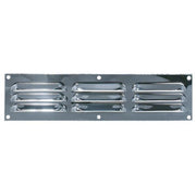 AG Hooded Louvre Vent Chrome 12" x 3"