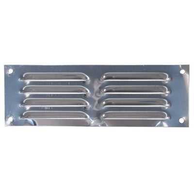 AG Hooded Louvre Vent 430 Polished Stainless Steel 9