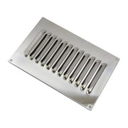 AG Hooded Louvre Vent Polished 430 Stainless Steel 6" x 9"