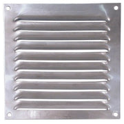 AG Hooded Louvre Vent Polished 430 Stainless Steel 6" x 6"