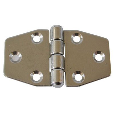 AG Back Flap Hinge in Stainless Steel 37 x 66mm Open