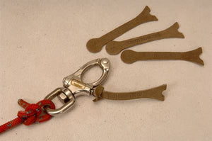 Leather Pulls- Zips and Snap Shackles - 1 Pack has 5 pulls
