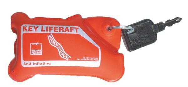 Life Raft Key Ring - Red - Pack of 6