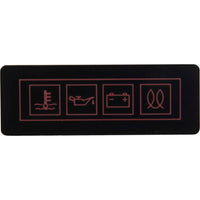 ASAP Electrical Multifunctional Warning Lamp Panel (12V)  709062 - ChasNewensMarine