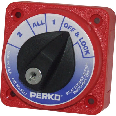 Perko Compact Battery Isolator 315A with Lock (12V, 24V, 32V)  714663 - ChasNewensMarine