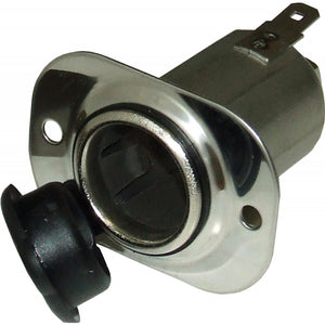 Cigarette Lighter Recess Mount Socket and Cover (Stainless Steel)  715645