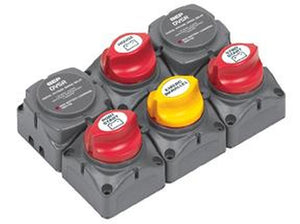 BEP 717-140A-DVSR Battery Distribution Cluster for Twin Outboard Engine with Three Battery Banks