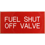 Fuel Shut Off Valve Label (50mm x 25mm)  728053