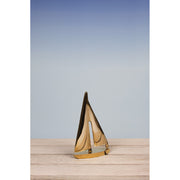 Ornamental Yacht Sculpture in Solid Brass