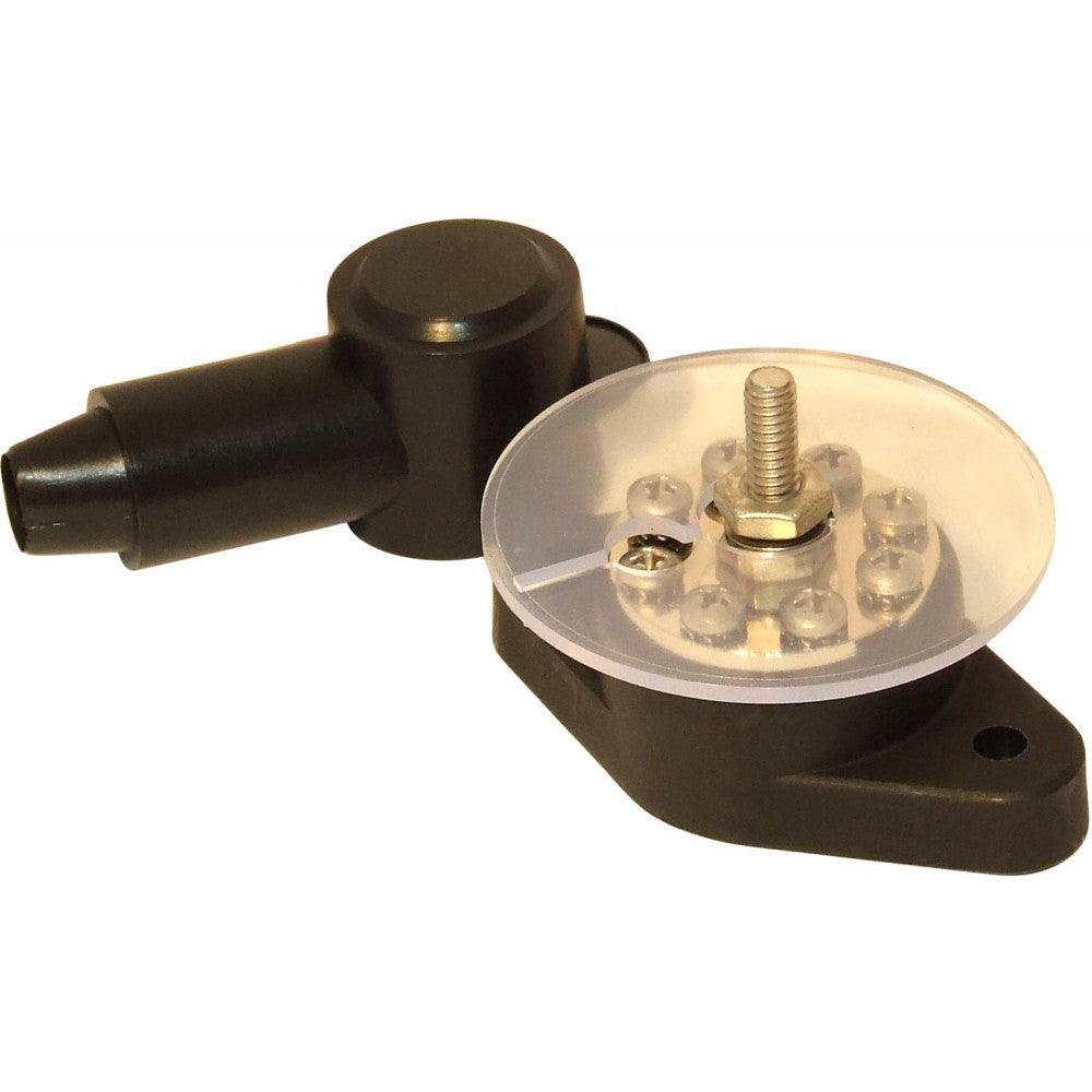 VTE Black Power Distribution Post (1/4" Connection)  729211 - ChasNewensMarine