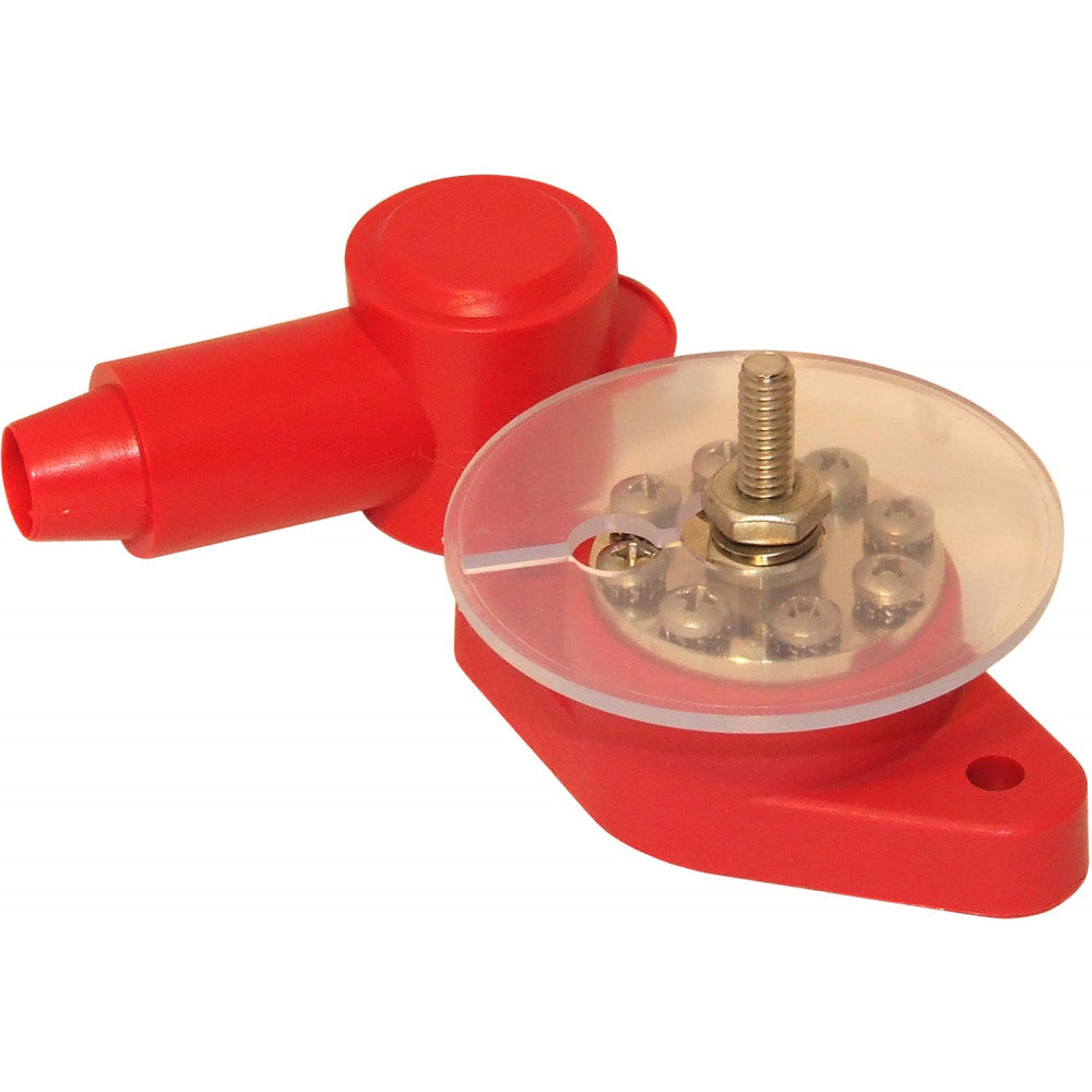 VTE Red Power Distribution Post (1/4" Connection)  729212 - ChasNewensMarine