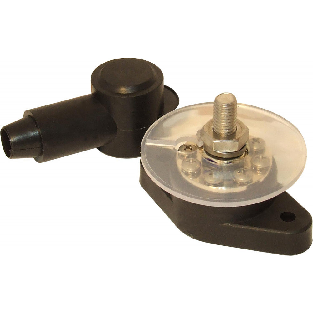 VTE Black Power Distribution Post (3/8" Connection)  729215 - ChasNewensMarine
