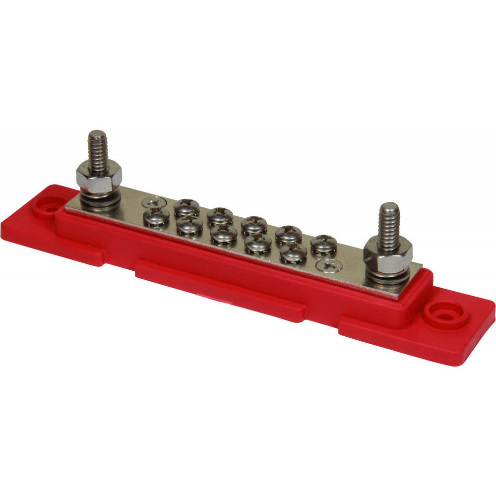 VTE Red Power Distribution Busbar (2 x 1/4" Posts)  729252 - ChasNewensMarine