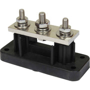 VTE Black 750A Power Distribution Busbar (2 x 5/16" & 1 x 3/8" Posts)  729271 - ChasNewensMarine