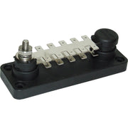 VTE Black Power Distribution Busbar (1 x 1/4" Post & 20 x 6.3mm Tabs)  729283 - ChasNewensMarine