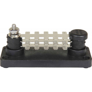 VTE Black Power Distribution Busbar (1 x 1/4" Post & 30 x 6.3mm Tabs)  729285 - ChasNewensMarine