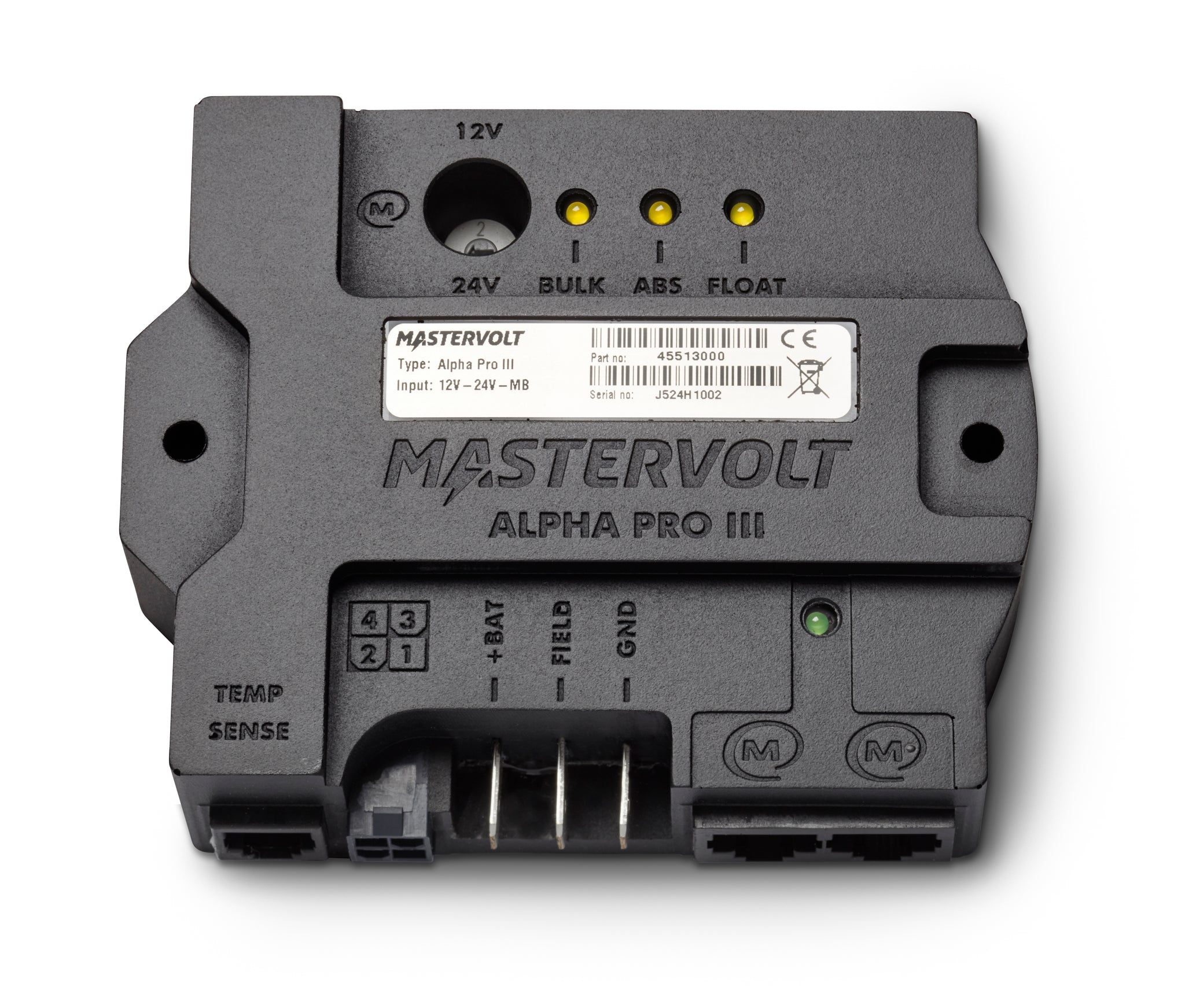 Alternateur Mastervolt - Alpha 12V/130A avec régulateur de charge Pro III