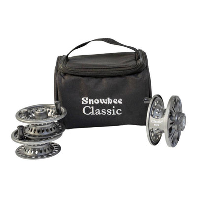 Snowbee Classic 2 Fly Reel Kits - #5/6 Reel & 2 Spare Spools with Case