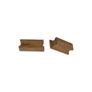 Eude Teak Pull For Door Or Drawer, Rectangular (Pair)