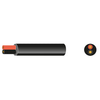 AMC Thin Wall 2 Core Cable (Round Twins) - 2 x 0.75 MM2 x 100 m