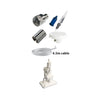 Glomex 0.9 M Stainless Steel Whips - Full Kit