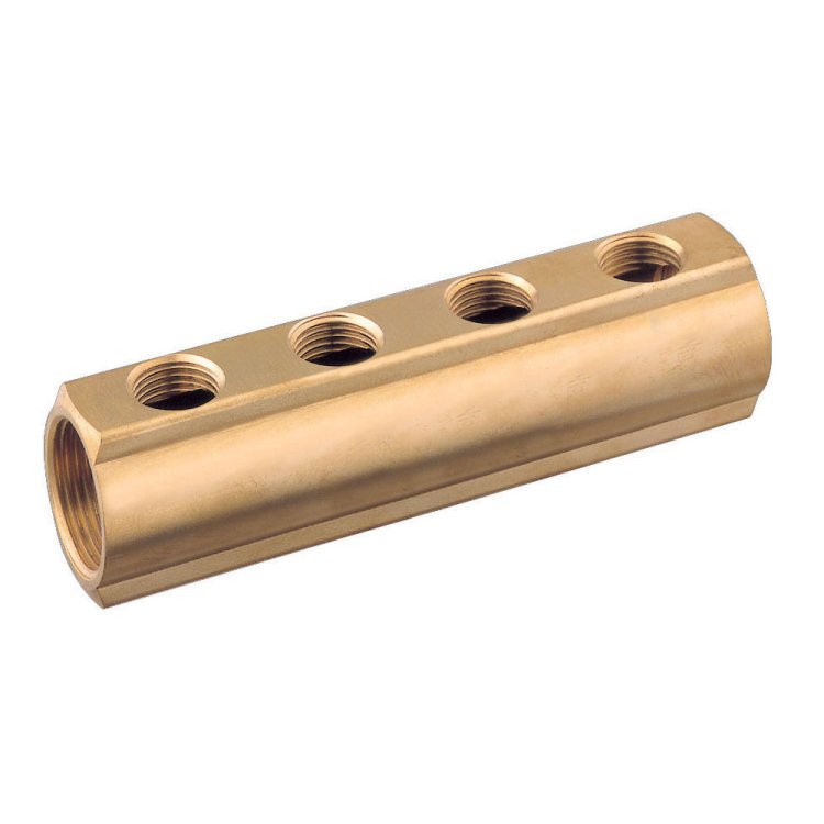 Brass Manifold F 3/4"x 1/2" 4 Ways