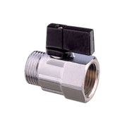 Nickel Plated Brass "Mini" Lever Ball Valve M-F -  1/2"