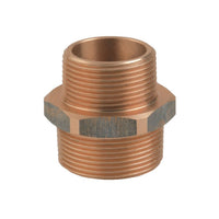 Bronze Reducing Nipple M-M 1"1/4 x 1"