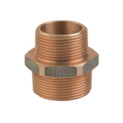 Bronze Reducing Nipple M-M 1"1/4 x 1"
