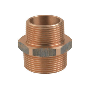 Bronze Reducing Nipple M-M 1"1/2 x 1"1/4