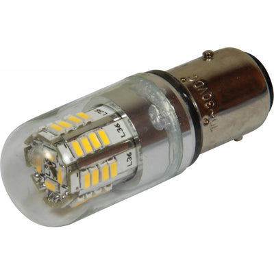 White LED BAY15d Navigation Light Bulb (12V - 24V / 3.5W)  739640