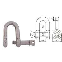 D-Shackles With Captive Pin