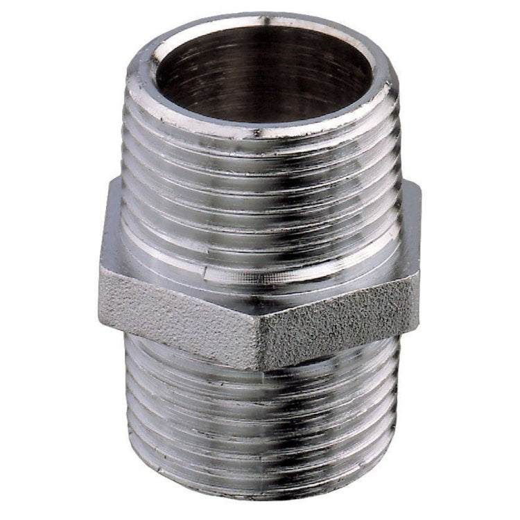 Chrome Plated Nipple M-M 1"