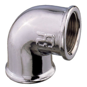 Chrome Plated 90 Elbow F-F 1/2"