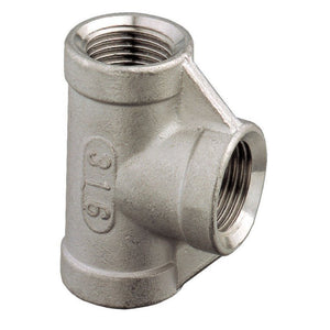 Stainless Steel Equal T2 F-F-F 1/4 "