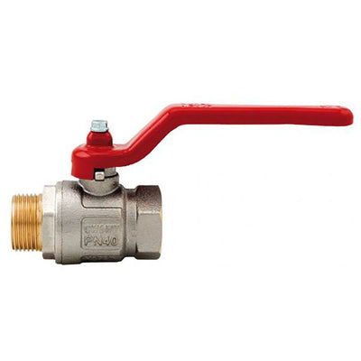 BlueGee Nickel Plated Brass Male/Female Lever Ball Valve 1/4