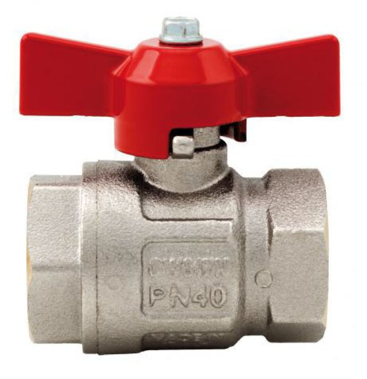 BlueGee Nickel Plated Brass Female/Female Tee Ball Valve 1/4"