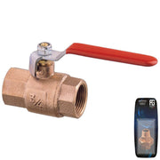 Bronze Lever Ball Valve F-F  1/4" - Retail Packed