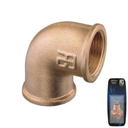 Brass 90 Elbow F-F 1/8"  - Retail Pack