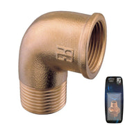 Brass 90 Elbow M-F 1/8"  - Retail Pack